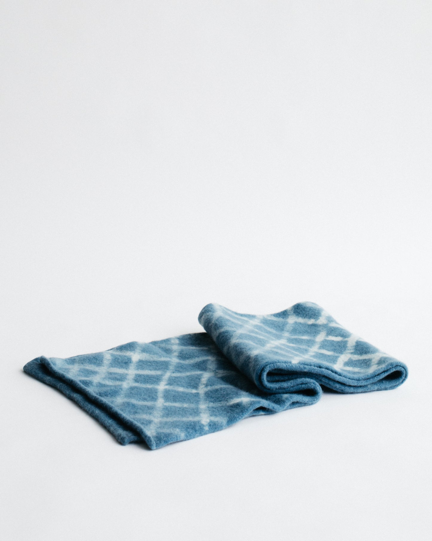 Indigo Shibori Diamond Scarf