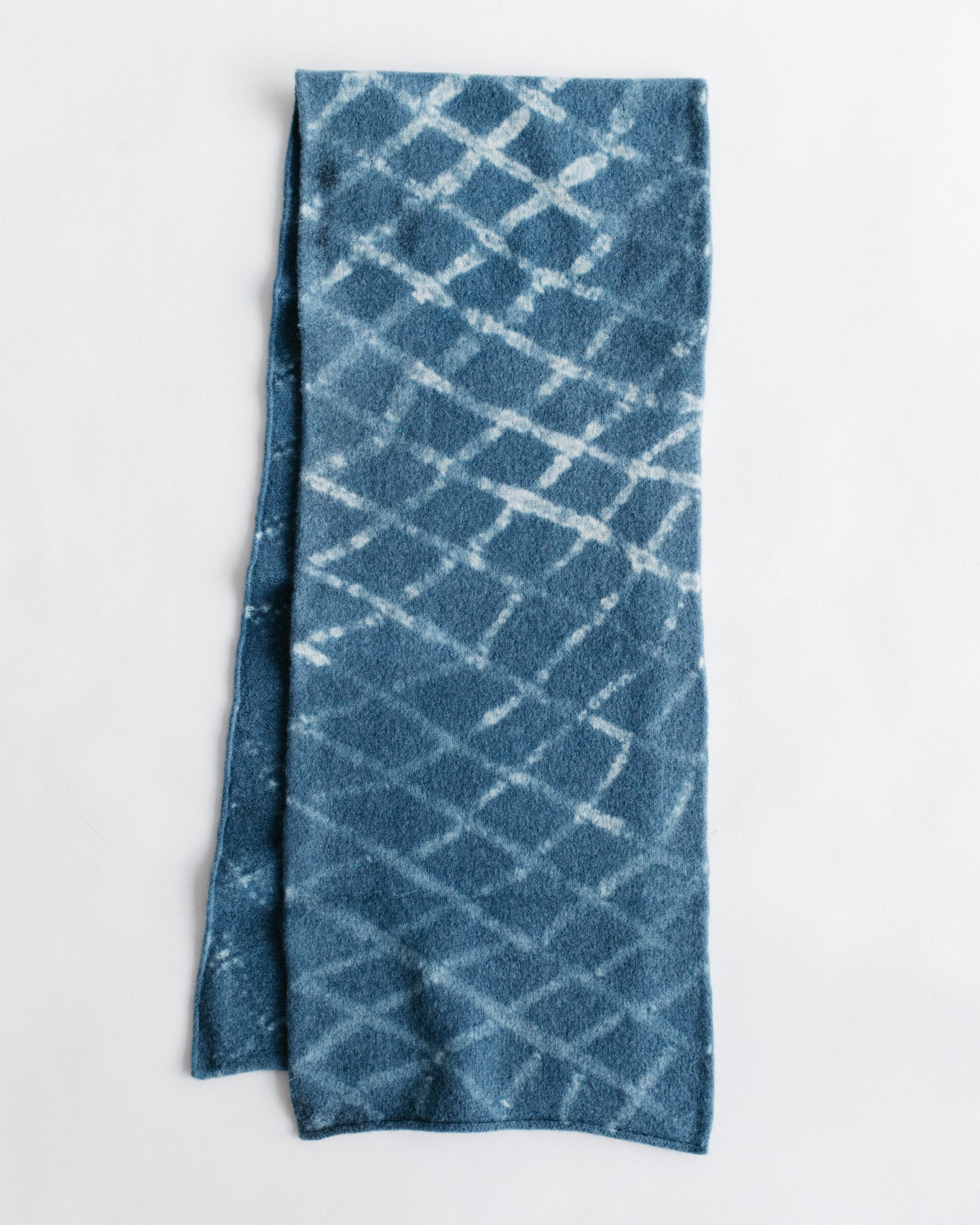 Indigo Shibori Diamond Scarf