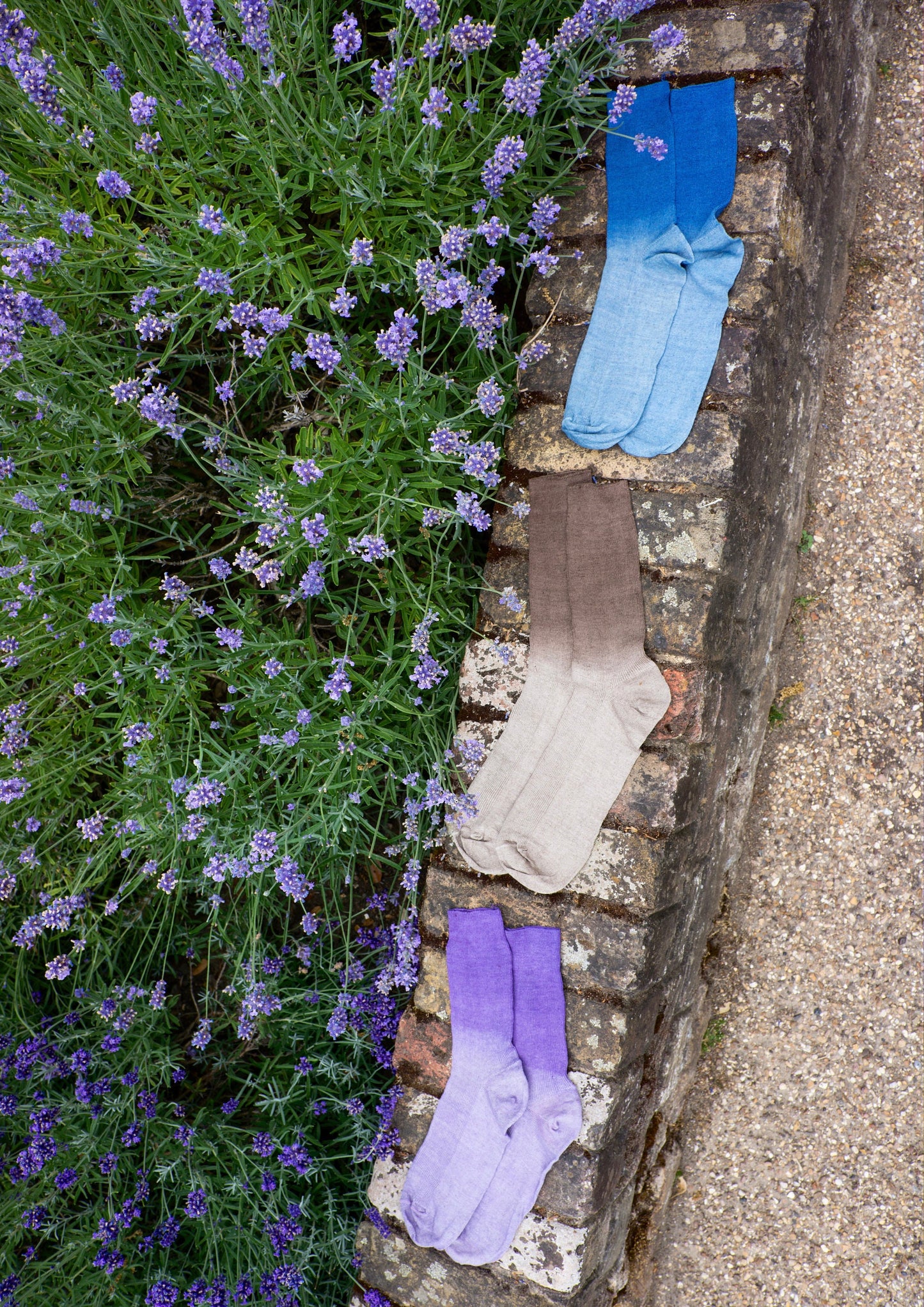 Violet Linen Socks