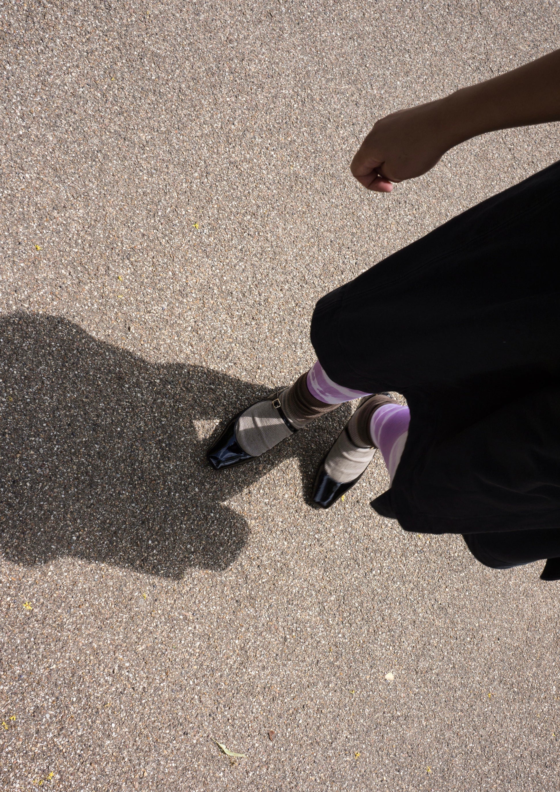 Violet Linen Socks