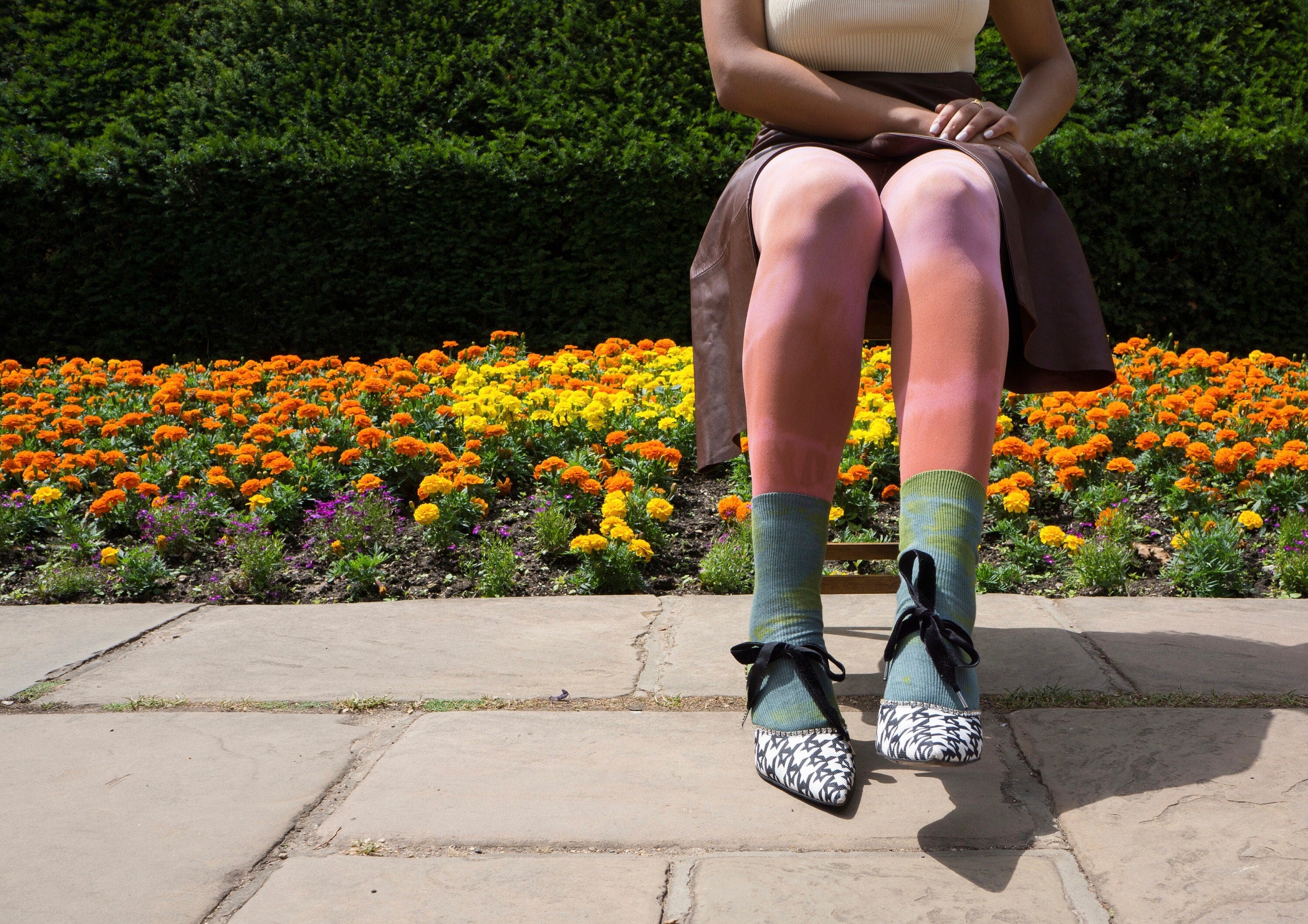 Khaki Cotton Socks