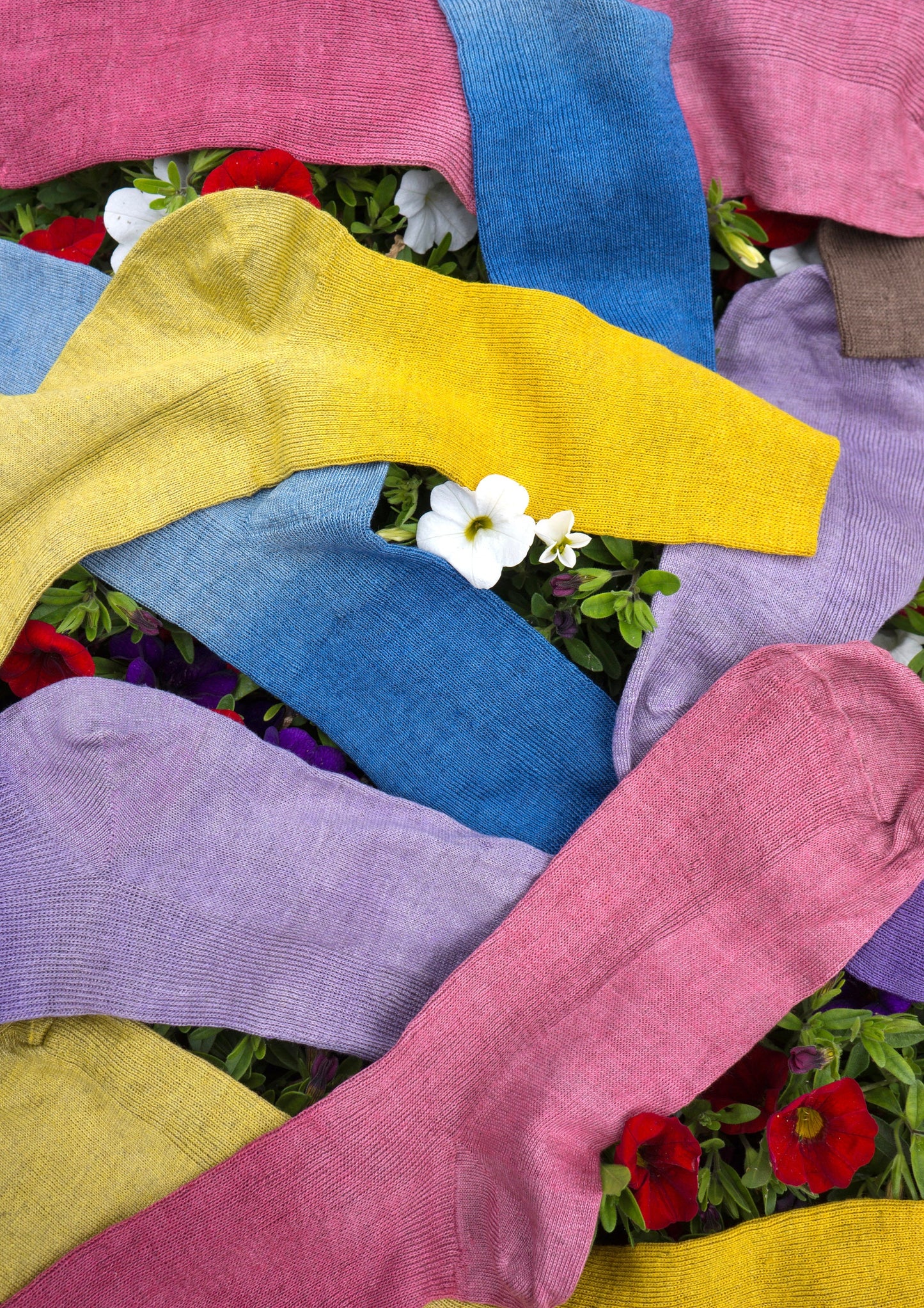 Violet Linen Socks